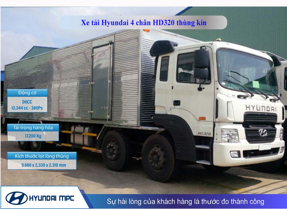 Giá bán xe tải Hyundai 4 chân 2024 HD320 19 tấn ga điện [Euro 5]